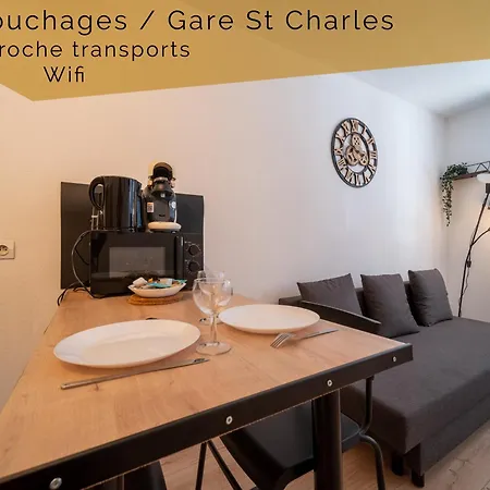 Apartment Equipe Avec Parking A 6min A Pied De La Gare St Charles Marseille